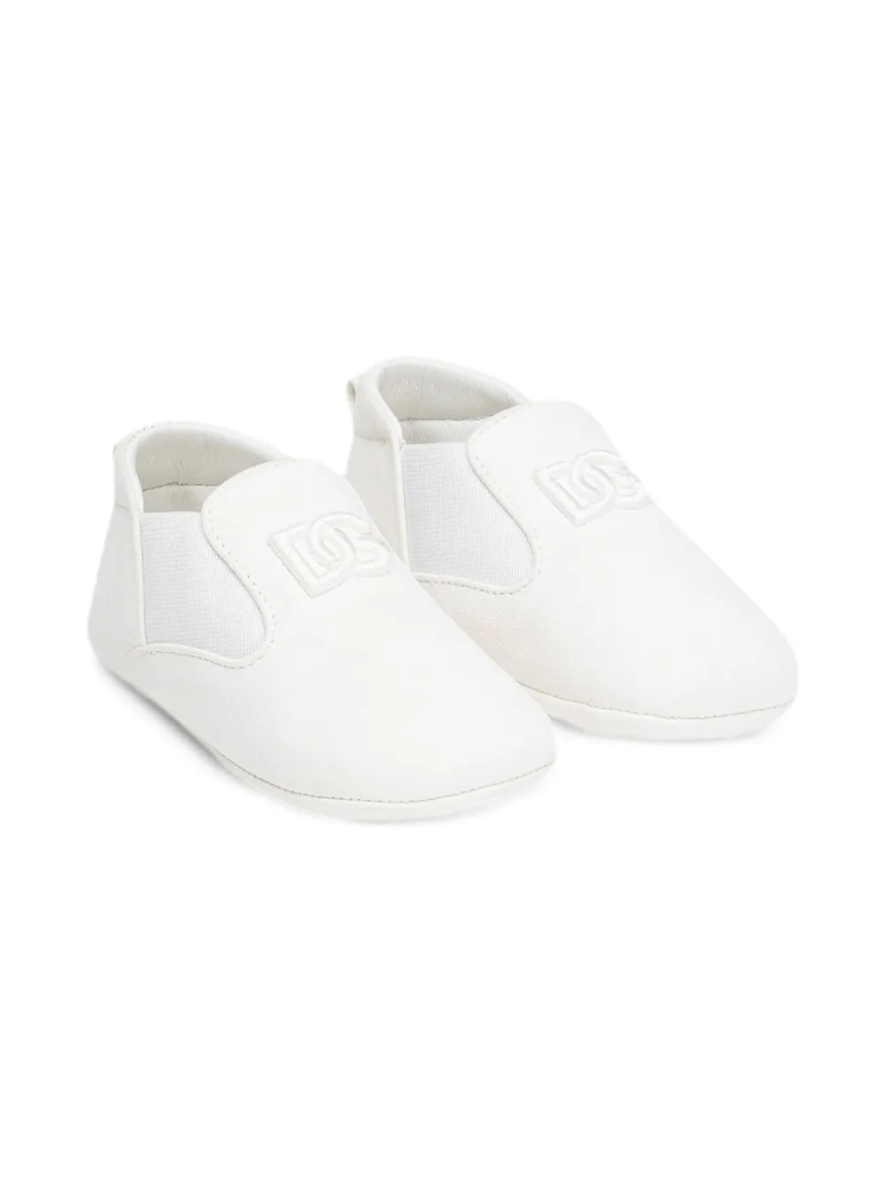 

Dolce & Gabbana Kids кожаные пинетки, белый