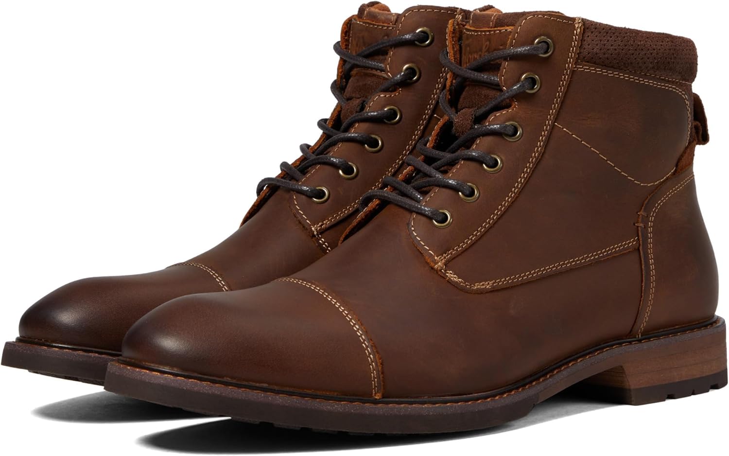 

Мужские ботинки Florsheim Chalet с носком кап-то, Brown Crazy Horse