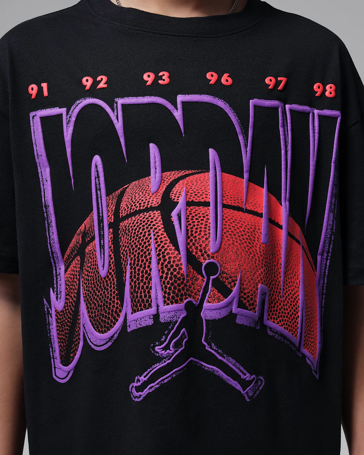 Детская футболка Jordan Ball World, Black — фото 4