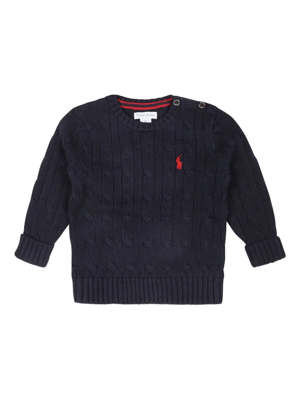 

Вязаный свитер на пуговицах Polo Ralph Lauren Kids, синий