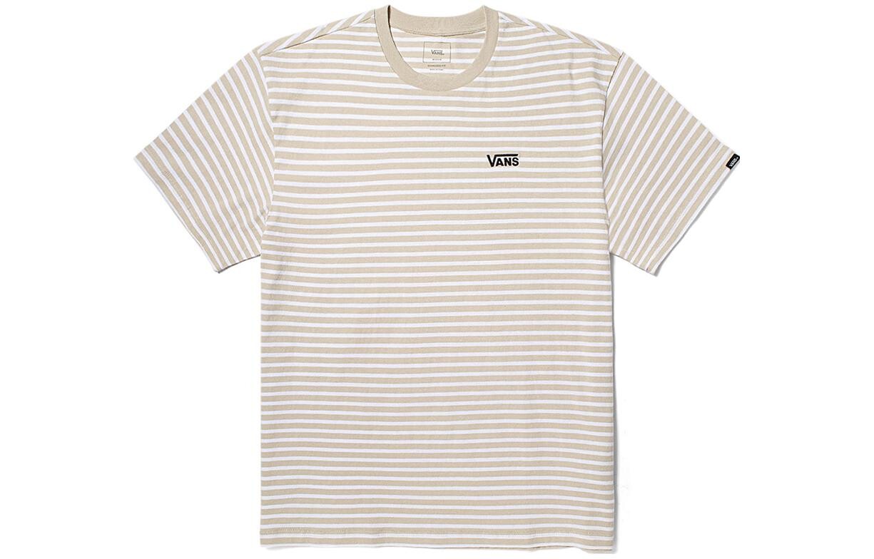 

Футболка унисекс в полоску овсяного цвета Vans, цвет Oat-colored stripes