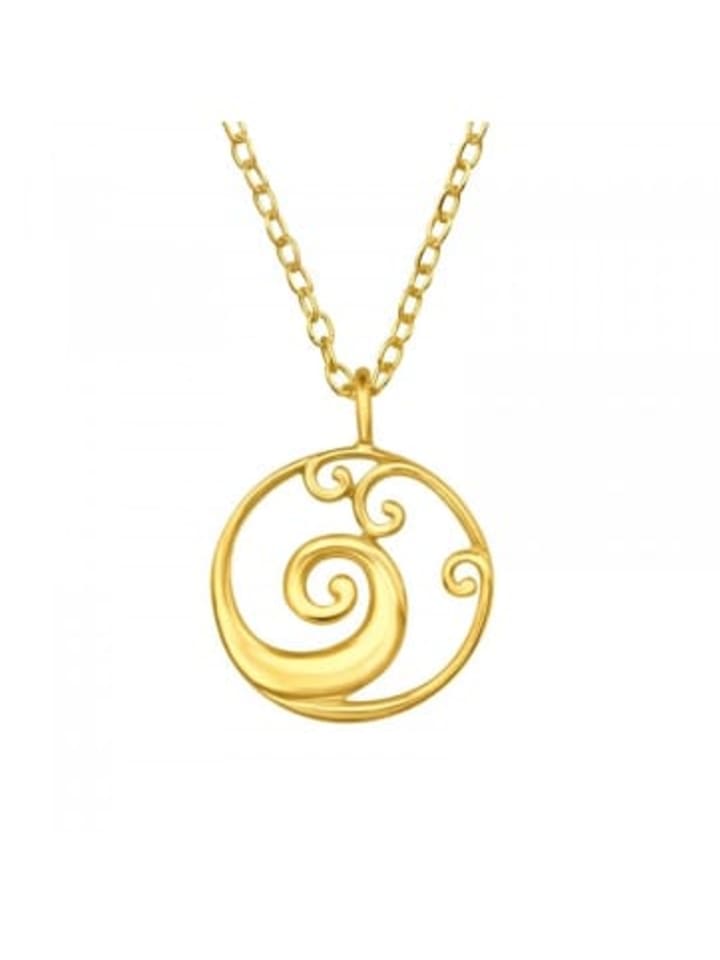 

Alexander York Подвеска WAVE из золота, изготовлена из серебра 925 пробы, состоит из двух частей, оправленных в золото