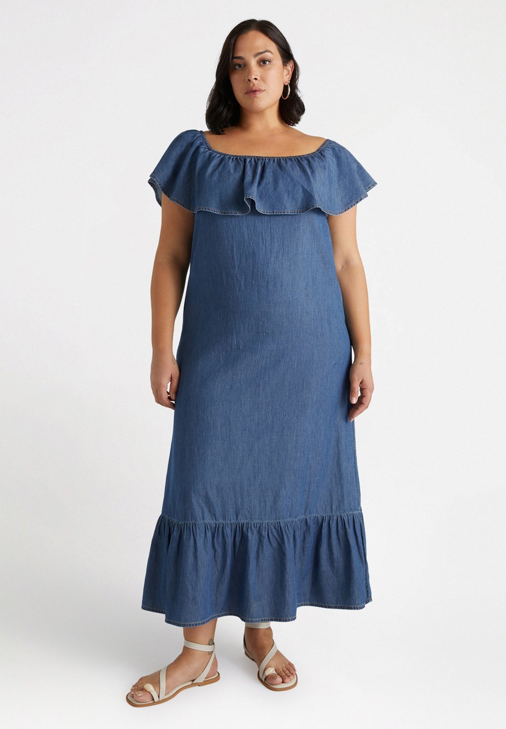 

Джинсовое платье LUNGO - Maxi dress Fiorella Rubino, синий
