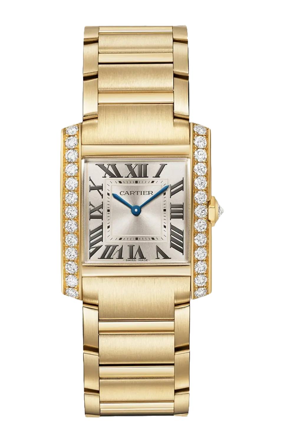 

Tank française, средняя модель, желтое золото, бриллианты, кварц - wjta0061 CARTIER