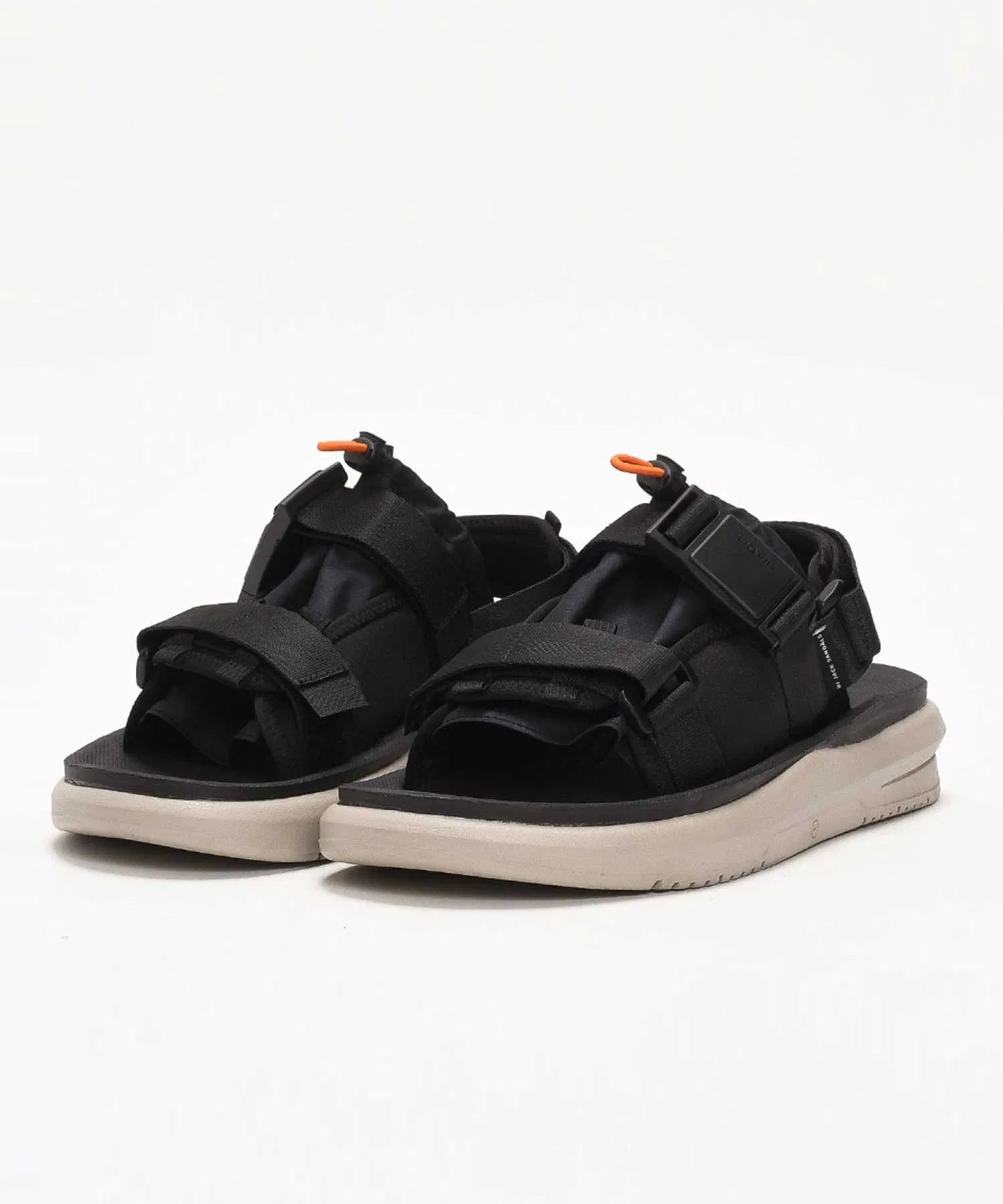 Унисекс спортивные сандалии HIJACK SANDALS Argo Blach на толстой подошве чёрные