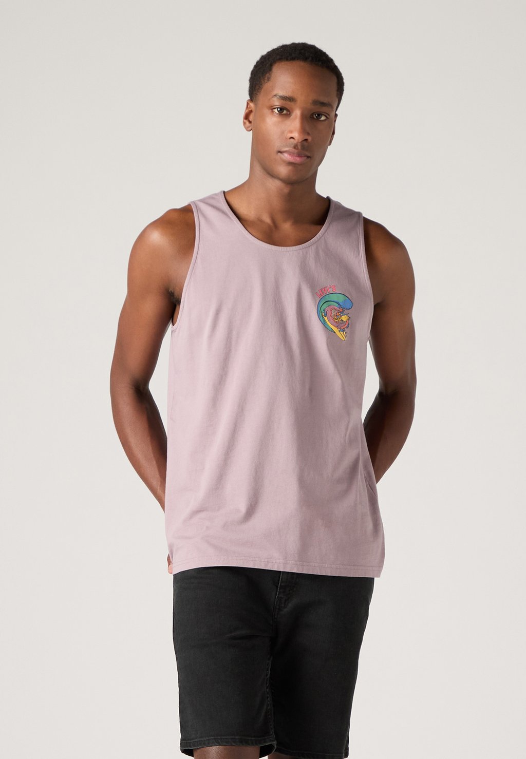 

Майка RELAXED GRAPHIC TANK Levi's, розовый