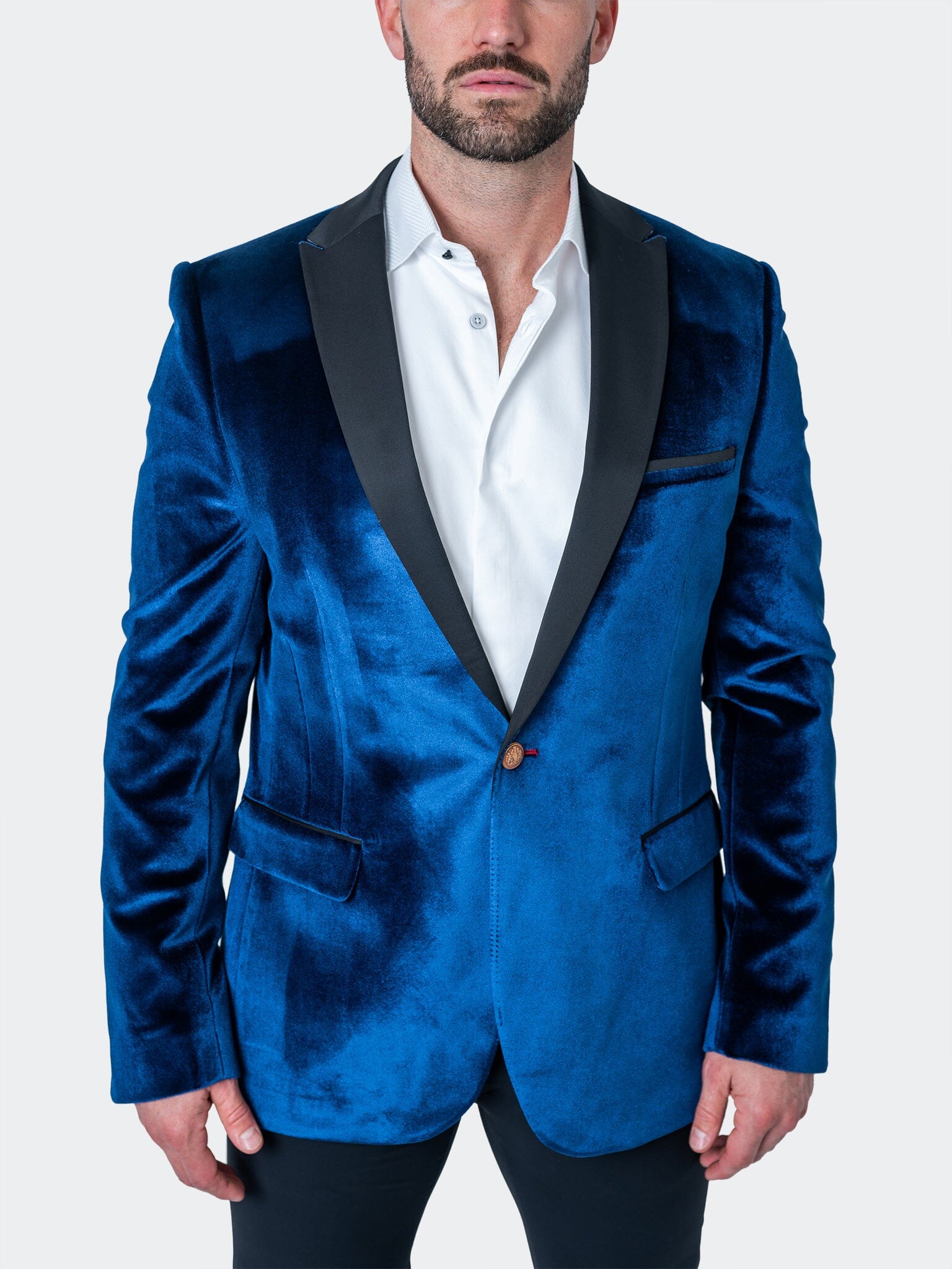 

Блейзер Tesla Velvet Blue MACEOO, синий