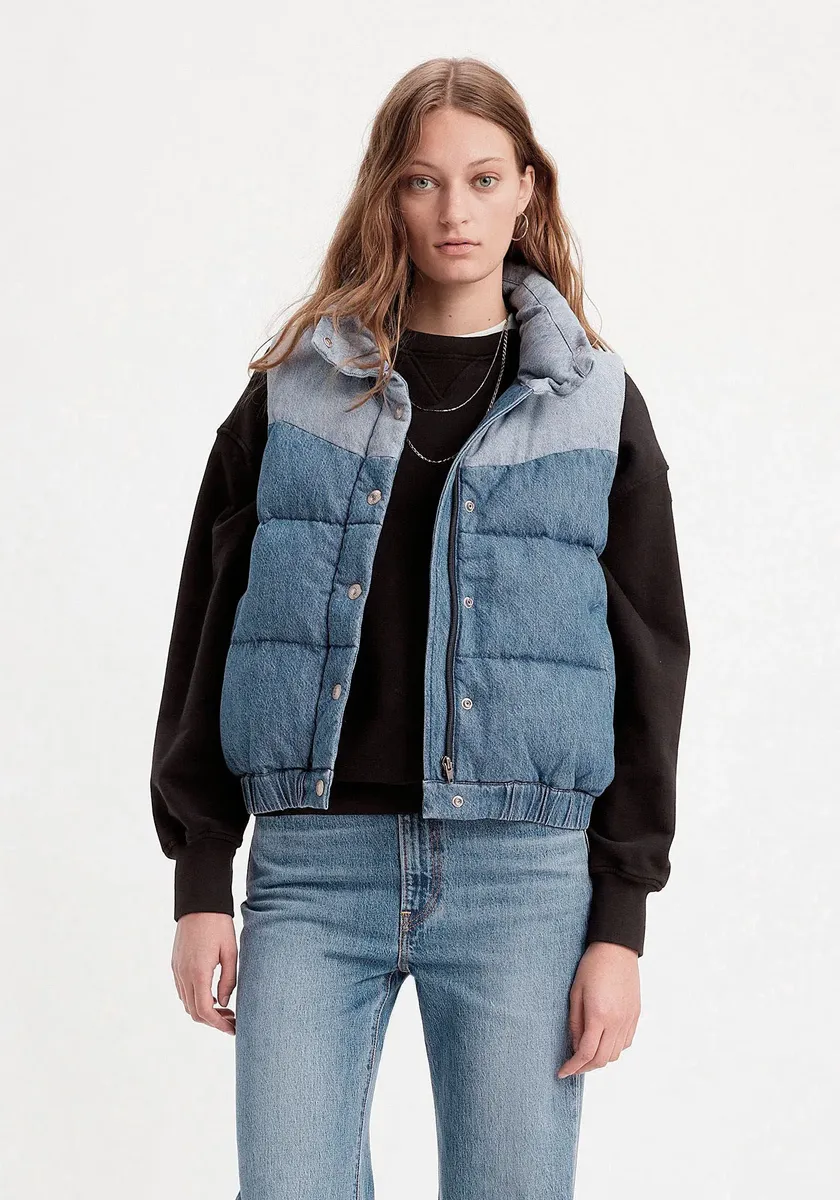 

Джинсовый жилет Levi's "JUNO WESTERN PUFFER VEST", цвет Going West