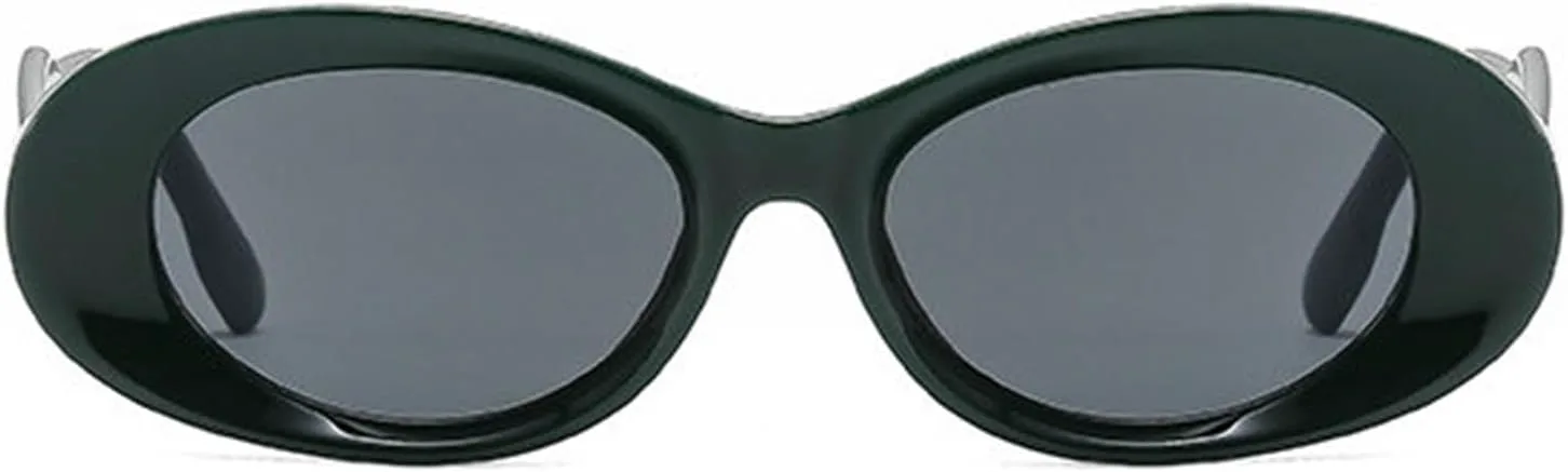 

Солнцезащитные очки Willochra овальной формы для женщин и мужчин, винтажные, в стиле Y2K, маленькие круглые, в стиле панк, модные мужские очки с заклепками, C5