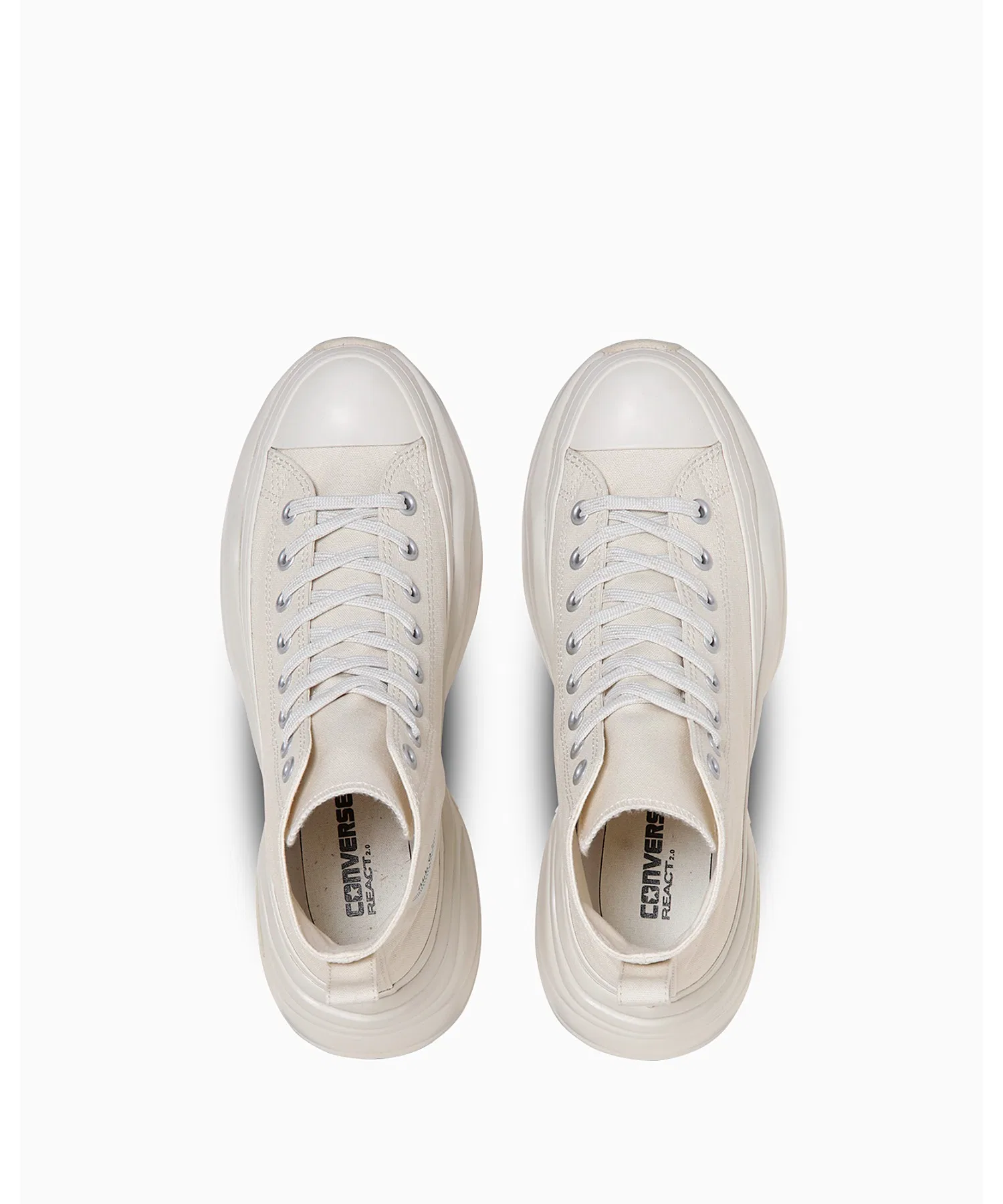 Унисекс высокие кеды на платформе CONVERSE ALL STAR SURGETRAINER HI белые — фото 4