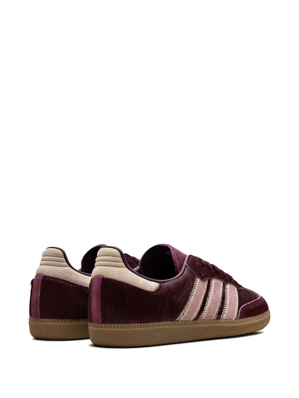Кроссовки Samba OG Maroon/Sand Strata/Pony Adidas, красный — фото 3
