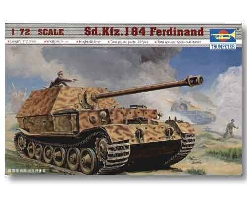 

Трубач, Танк Sd.Kfz.184 Ferdinand, Модельный комплект, 14+ TRUMPETER