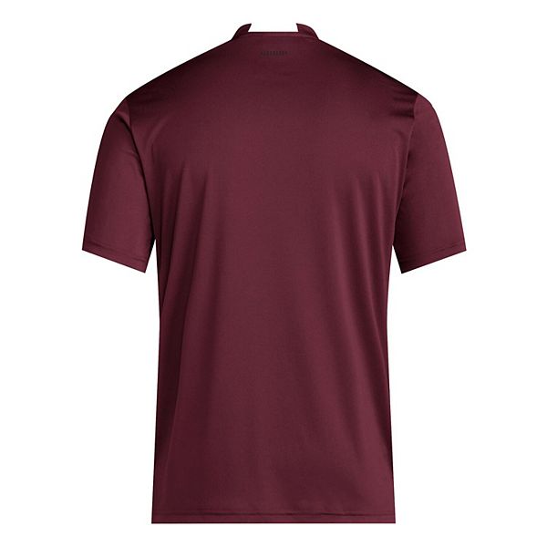 Мужская бордовая футболка arizona state sun devils 2025 training performance team Adidas — фото 4