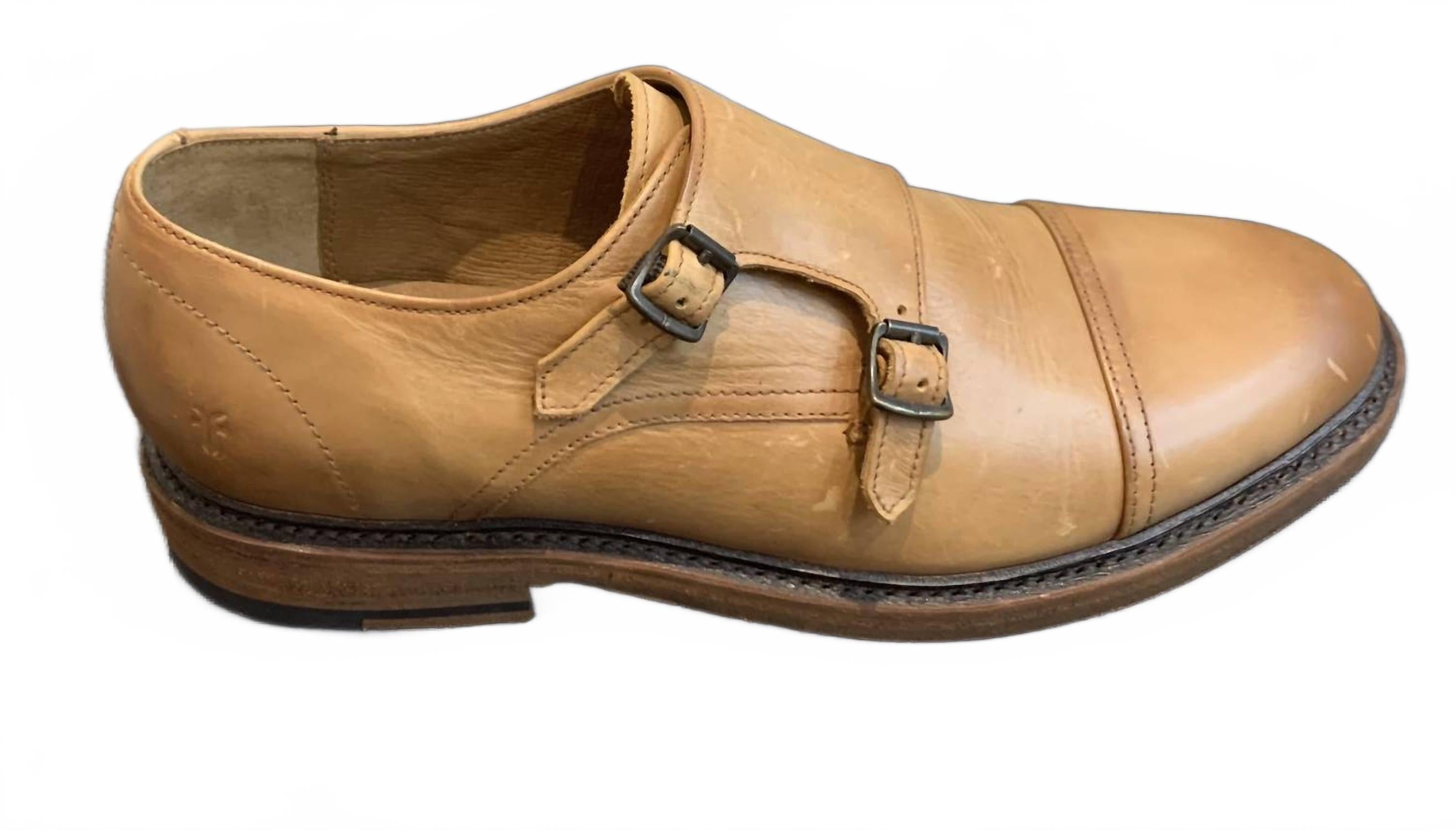 

Мужские оксфордские брюки James Double Monk цвета «бежевый» Frye, коричневый