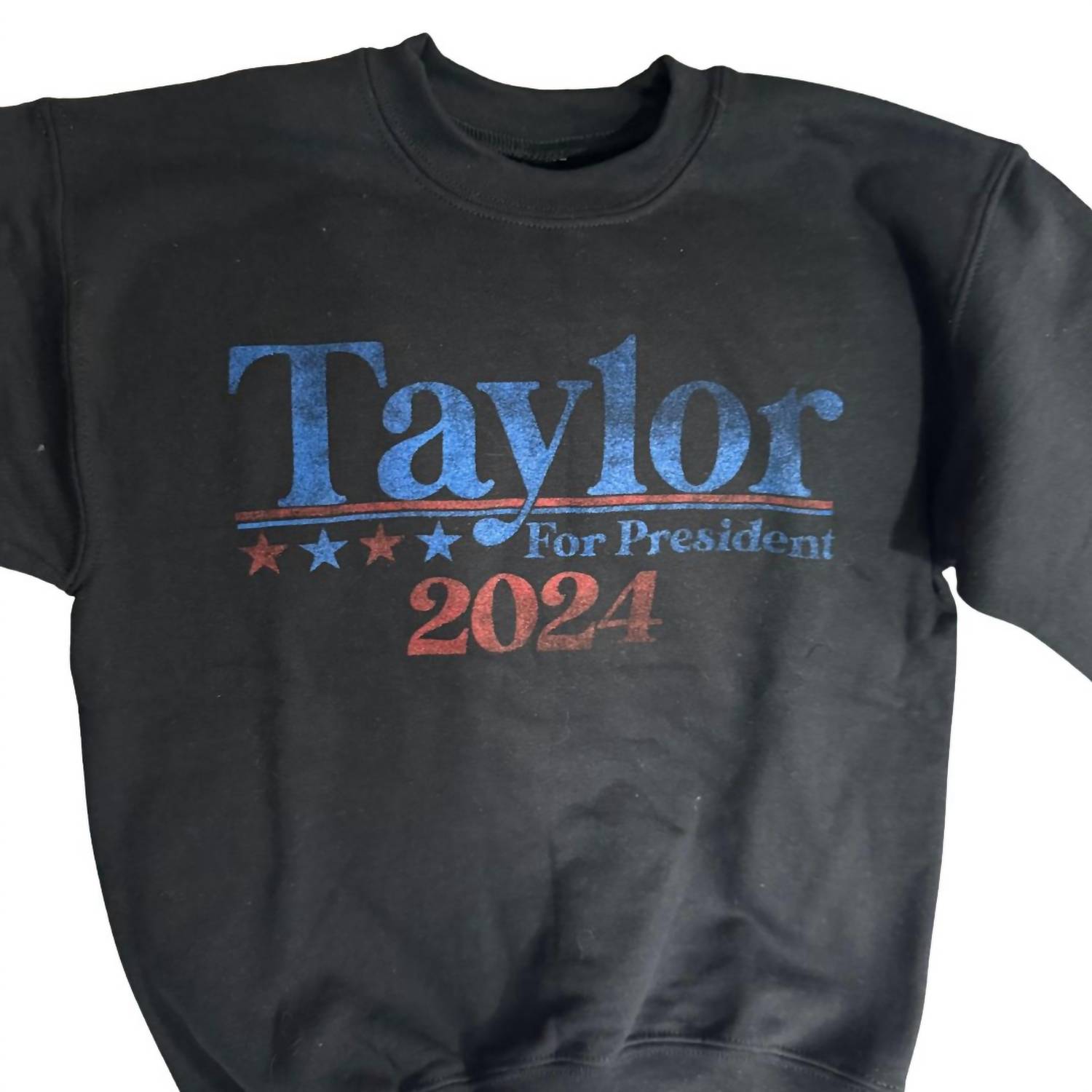 Женский свитшот Taylor For President в черном цвете Prince Peter — фото 2