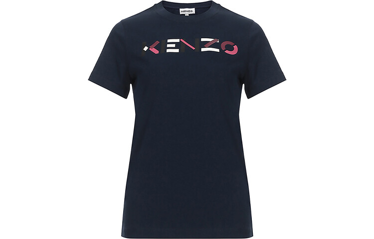 

Футболка женская Kenzo с буквенным логотипом, темно-синий