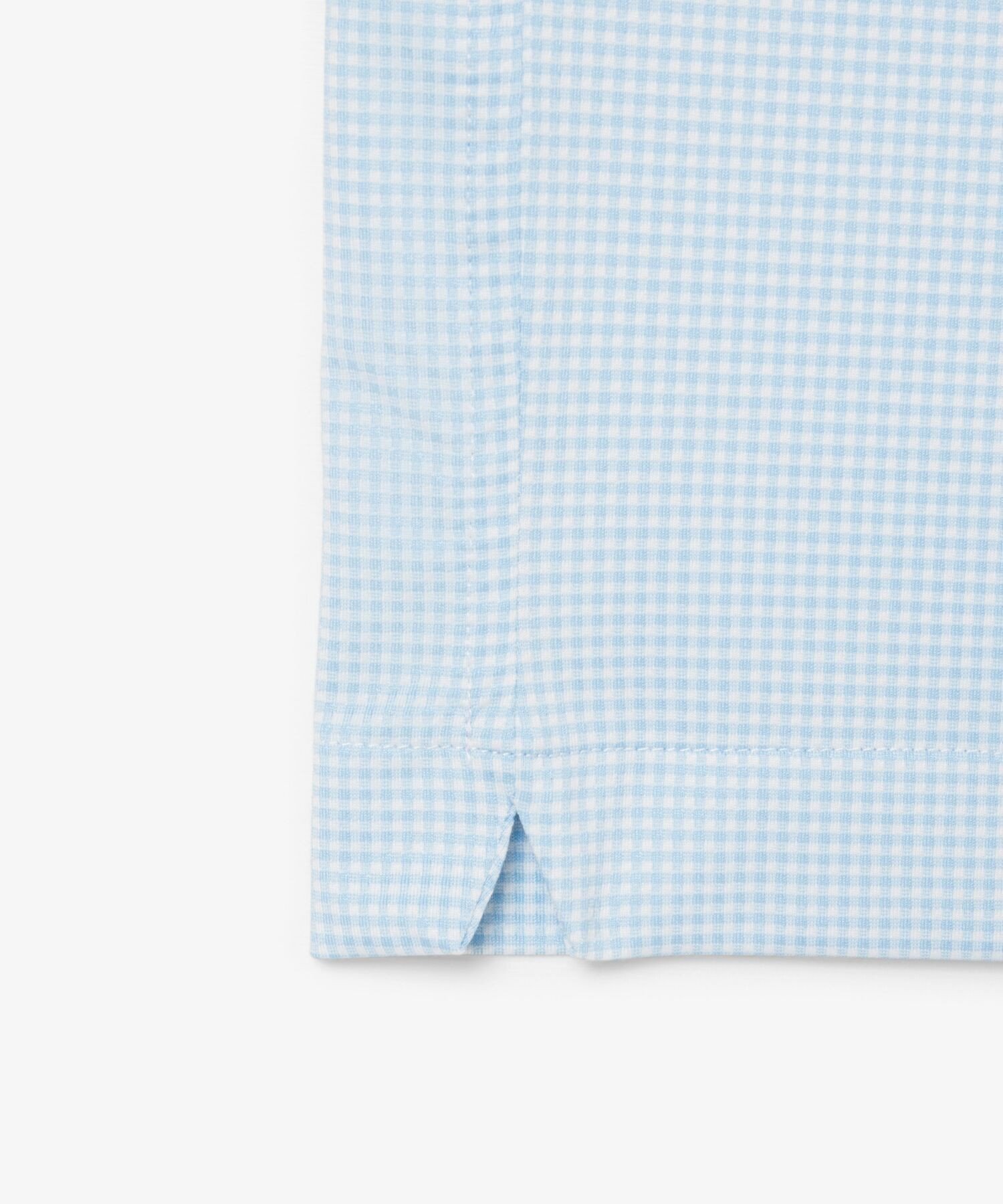 Поло LACOSTE Saxe Blue с микроклеткой, дезодорирующее, быстросохнущее, с УФ-защитой — фото 4