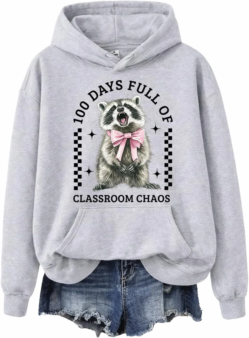 

Толстовка 100 Days Full Of Classroom Chaos с енотом Phncal