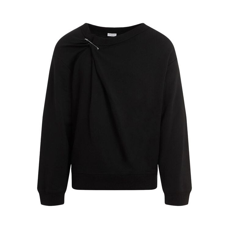 

Толстовка Dries Van Noten Loose Fit Pin Detail Sweatshirt Black, черный