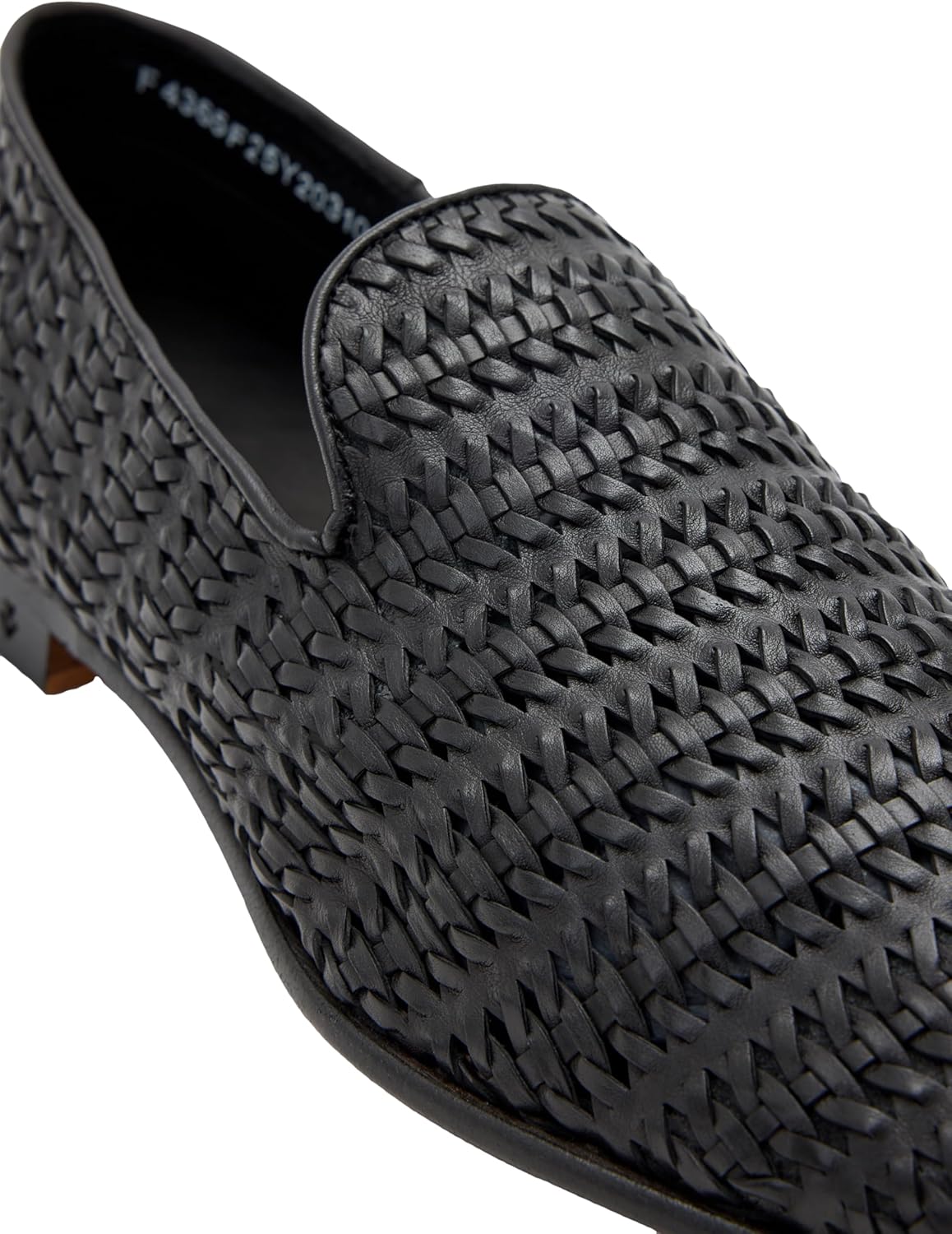Мужские лоферы John Varvatos Venice Woven Slip-On, черный — фото 4