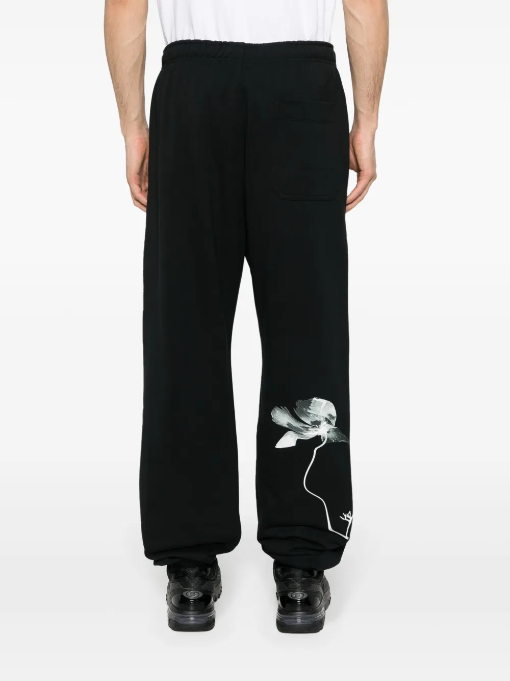 Спортивные брюки с цветочным принтом Y-3, черный — фото 4