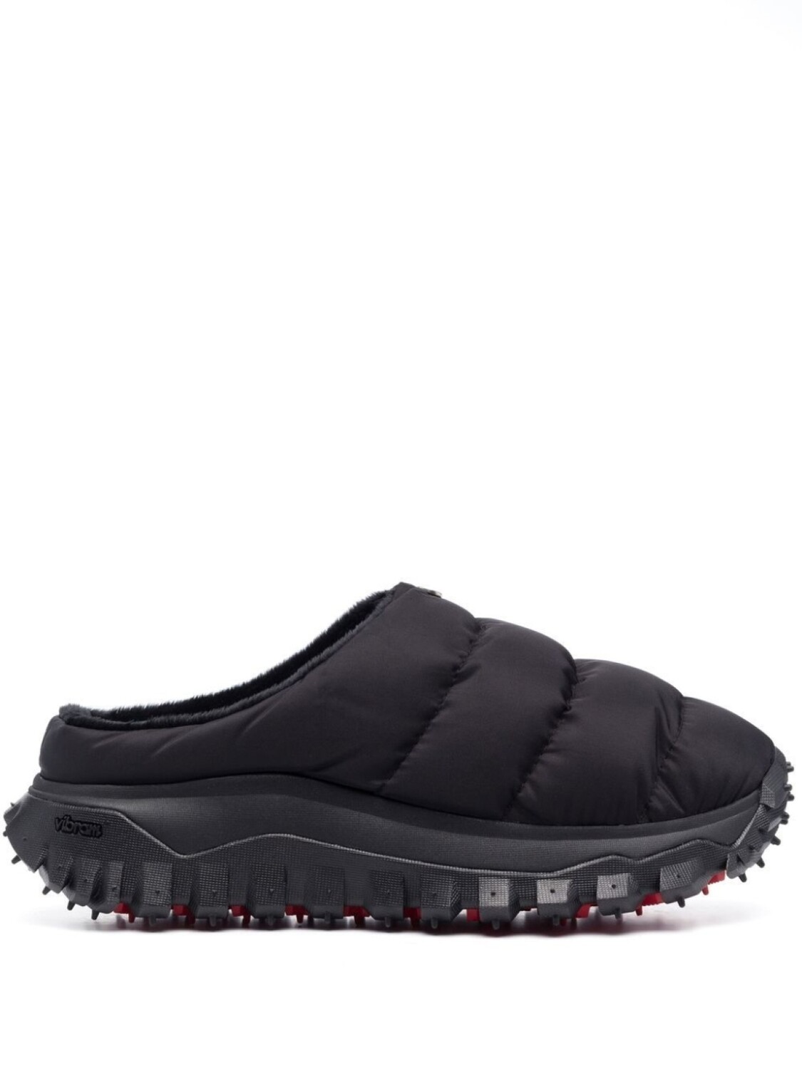6 MONCLER 1017 ALYX 9SM стеганые шлепанцы с подкладкой из искусственного меха, черный