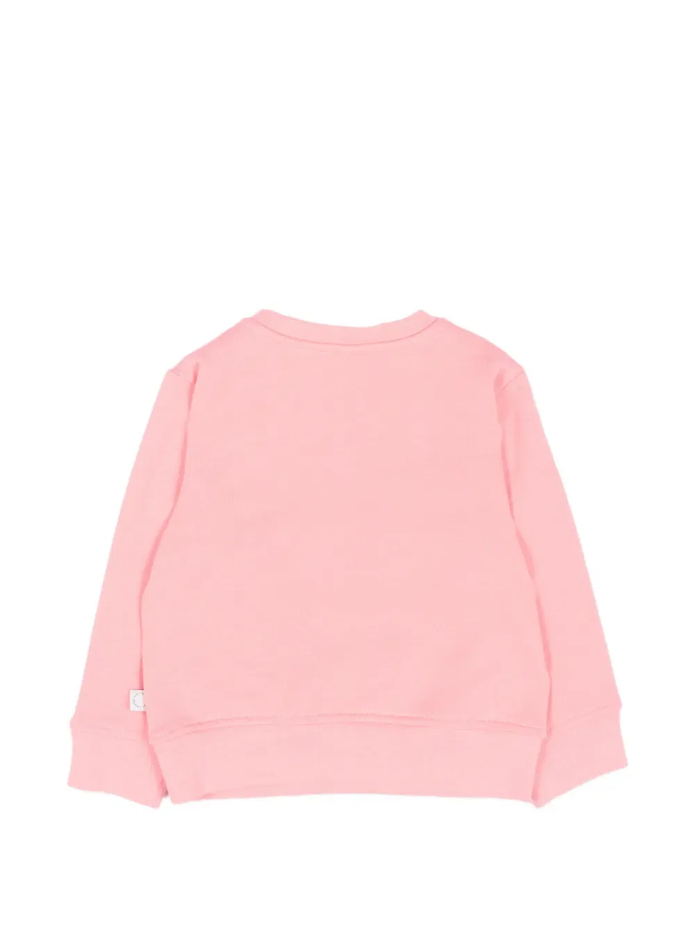 Свитшот с цветочным принтом и круглым вырезом Stella Mccartney Kids, розовый — фото 2