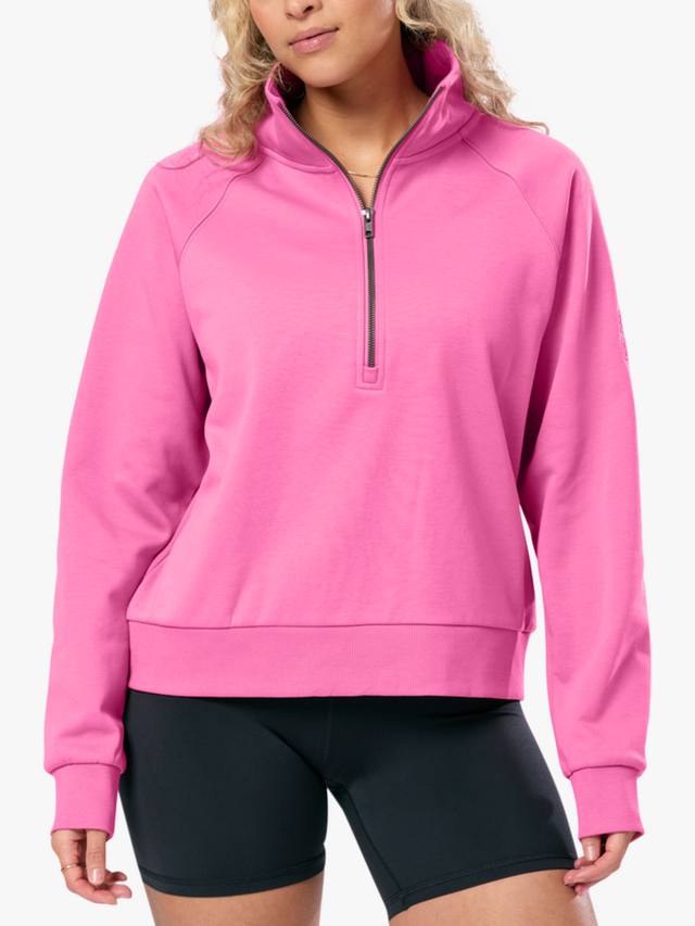 

Женский худи Clubhouse с полумолнией Gym+Coffee, Pink