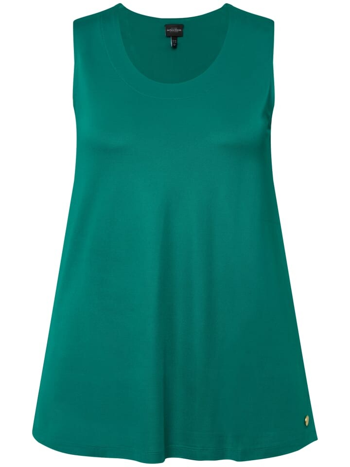 

Футболка Ulla Popken Strick Top, цвет grünblau