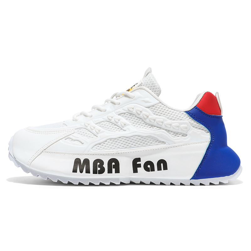 

Кроссовки Abrasion Resistant Rebound Lightweight Shock Absorbers Quiet Low Top Kids Lifestyle Shoes Teenagers Cotton Gene, белый/синий