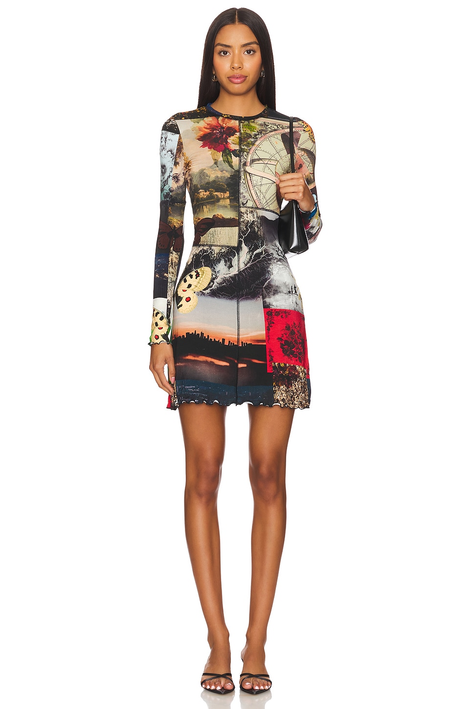 

Платье мини delora Alice + Olivia, цвет eco fusion