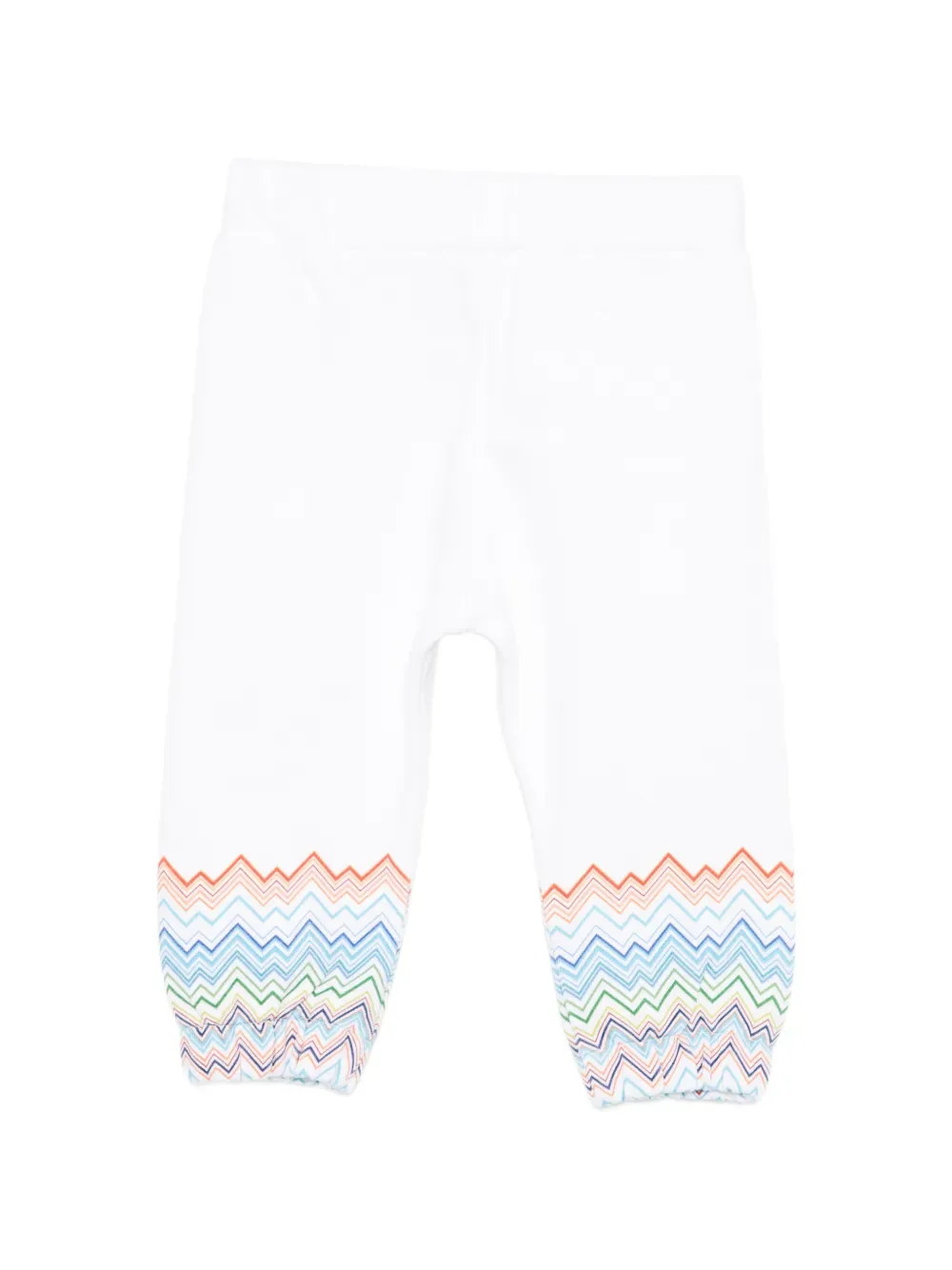 Брюки с зигзагообразным узором Missoni Kids, белый — фото 2