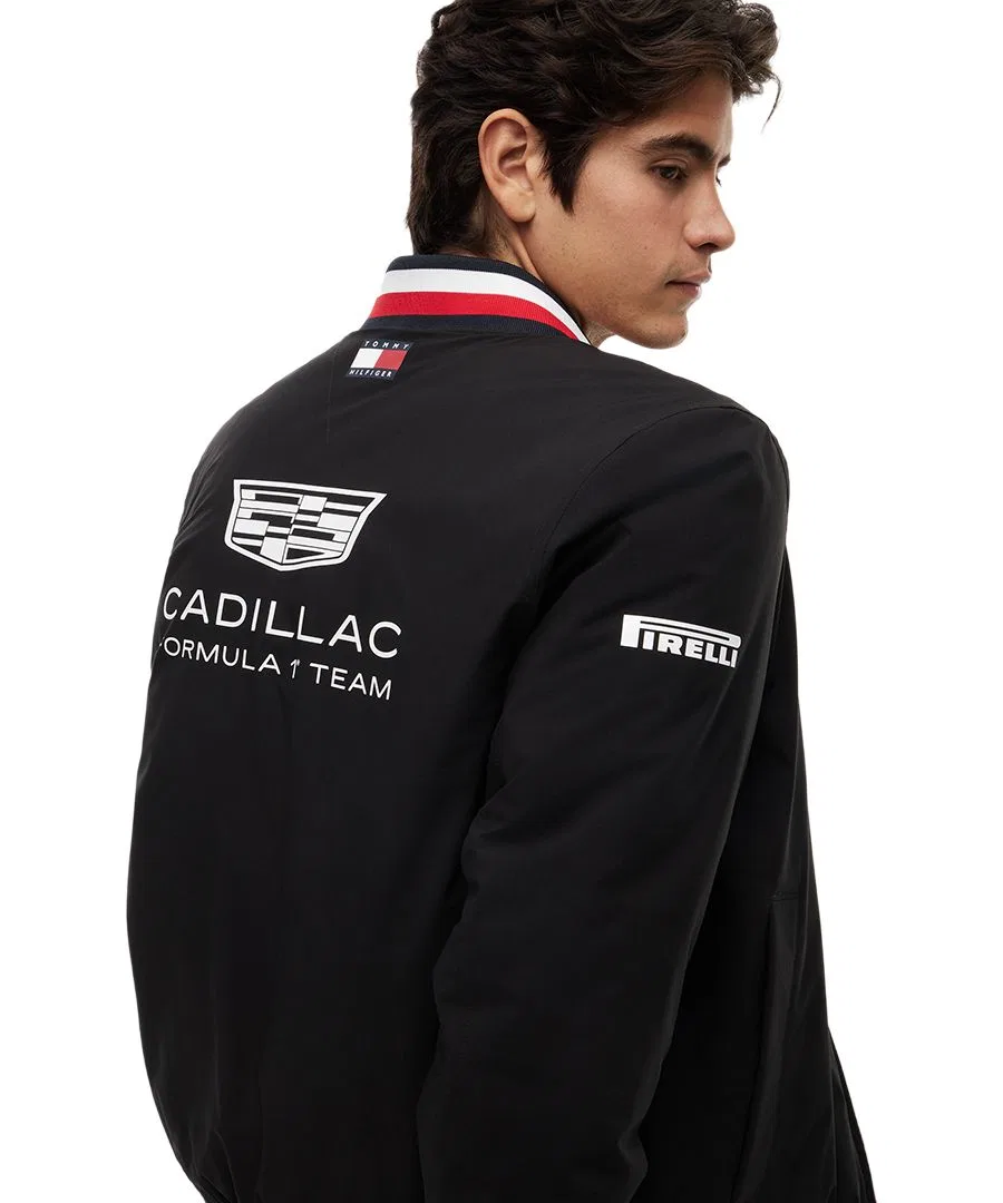 Мужская реплика университетской куртки Cadillac F1 Tommy Hilfiger, черный — фото 3