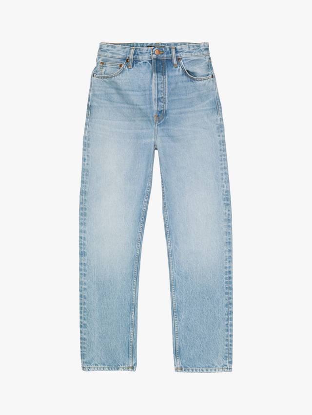 

Высокие прямые джинсы lo Nudie Jeans, светло-синий