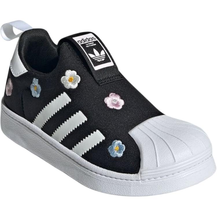 Adidas Originals SUPERSTAR 360 износостойкие низкие детские кроссовки для повседневной носки, черные — фото 3
