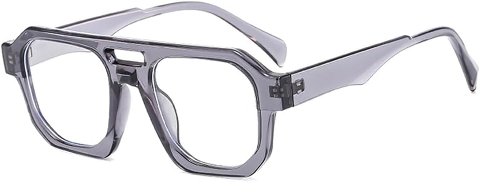 

Солнцезащитные очки с двойной перемычкой для женщин, прозрачные линзы Ocean, защита от УФ-излучения UV400, для мужчин, в стиле панк, для занятий спортом на открытом воздухе, бега и езды generic, Grey Clear