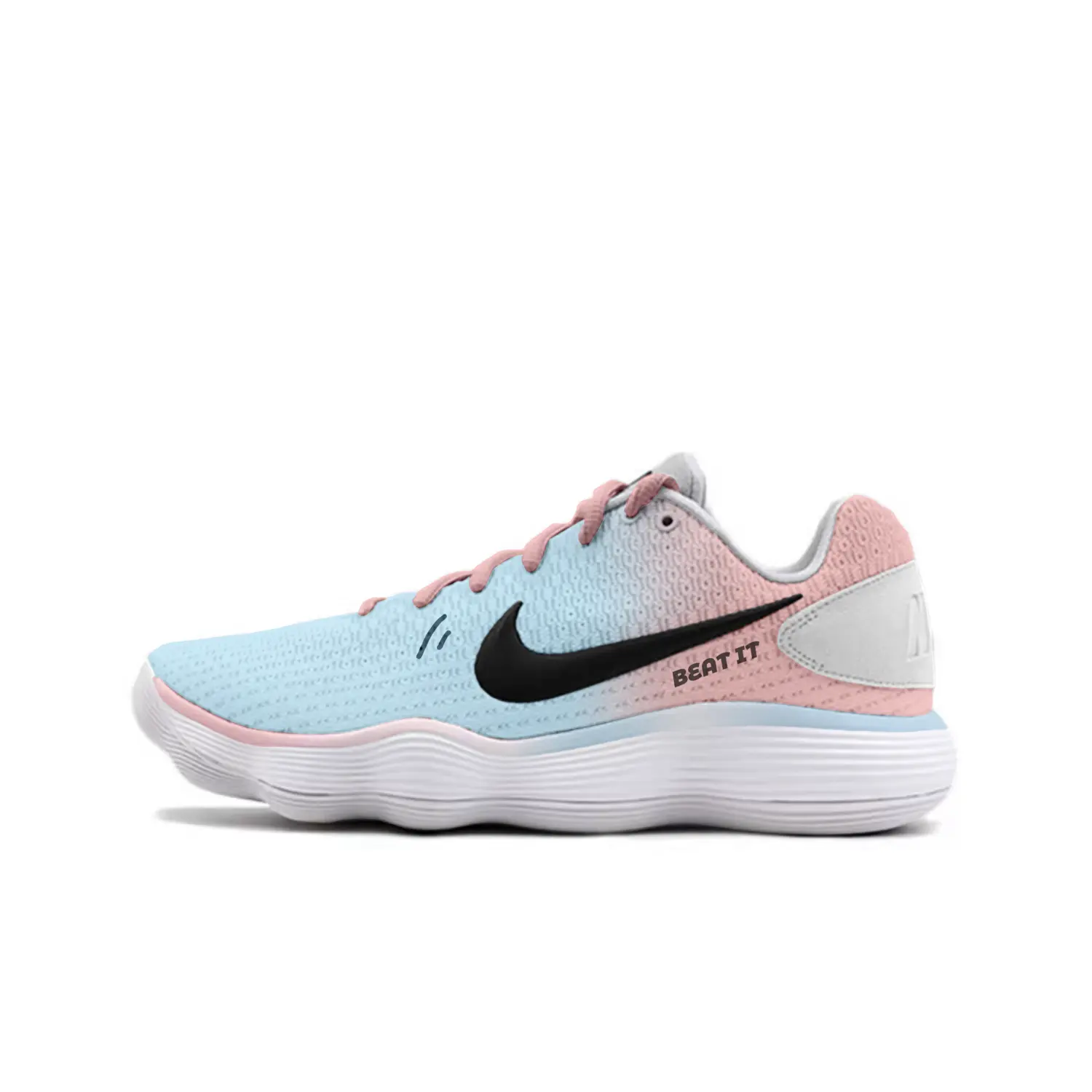 

Nike Баскетбольные кроссовки Hyperdunk 2017, износостойкие, низкие, мужские, небесно-голубые