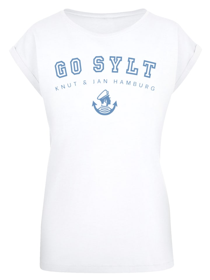 

Футболка с удлиненными плечами БОЛЬШИХ РАЗМЕРОВ Go Sylt белого цвета F4NT4STIC, Белый, Футболка с удлиненными плечами БОЛЬШИХ РАЗМЕРОВ Go Sylt белого цвета F4NT4STIC