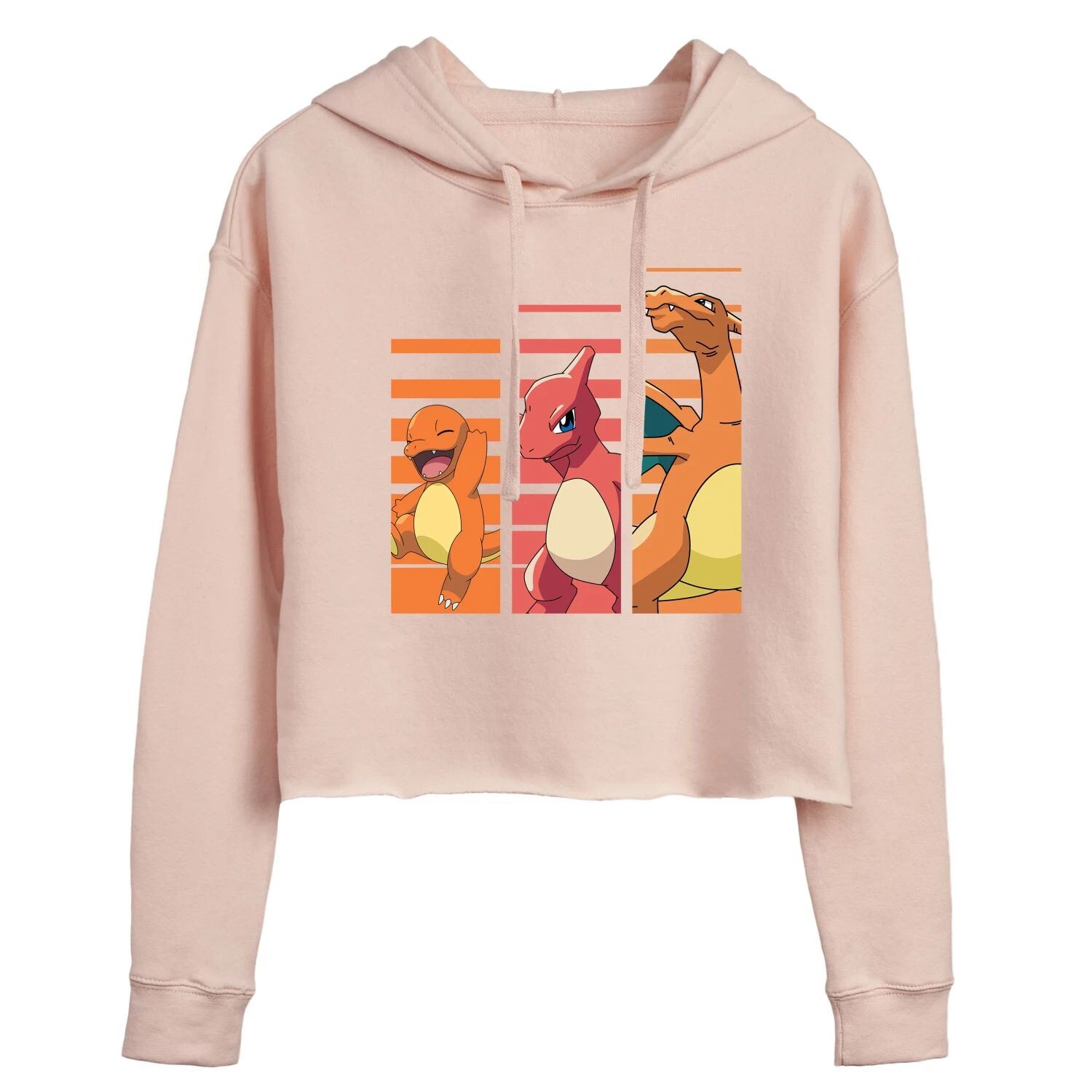 

Укороченная толстовка с рисунком Pokemon Charmander для юниоров Licensed Character, розовый