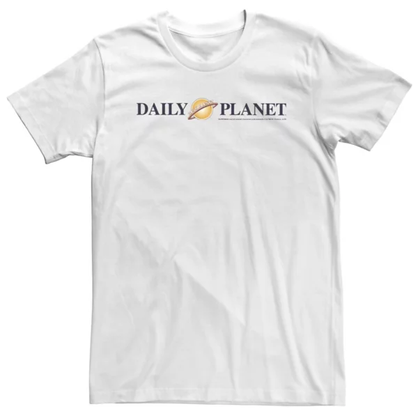 

Футболка больших размеров с логотипом Daily Planet и надписью Superman DC Comics Licensed Character, белый