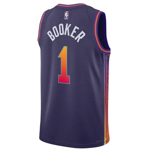 Майка Nike Dri-FIT NBA Swingman Jersey 2023/24 City Edition 'Phoenix Suns Devin Booker', фиолетовый — фото 2