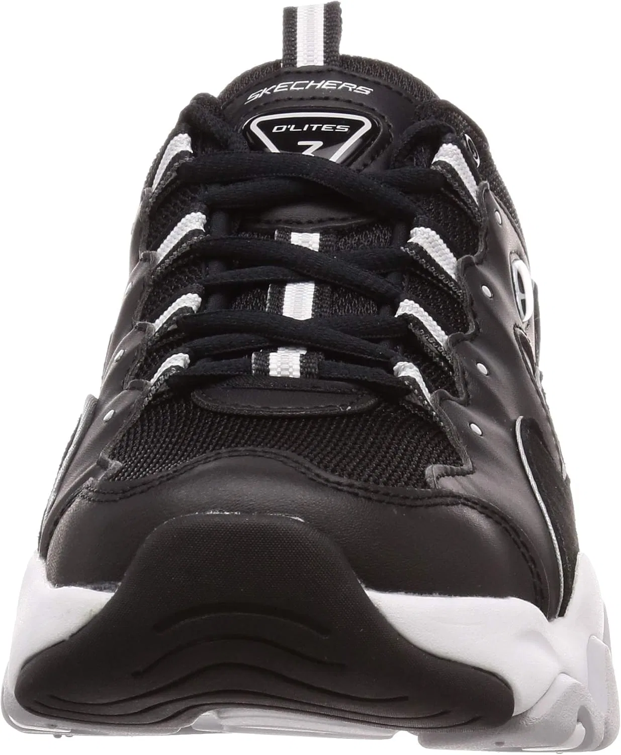 Мужские кроссовки Skechers Zenway на шнуровке, артикул 52683, Black / White / Black — фото 2
