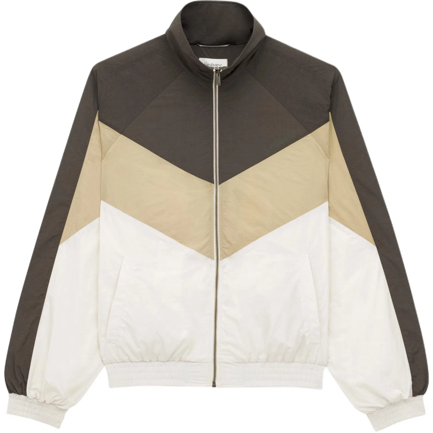 Куртка спортивная Decou Saint Laurent темно-коричневая