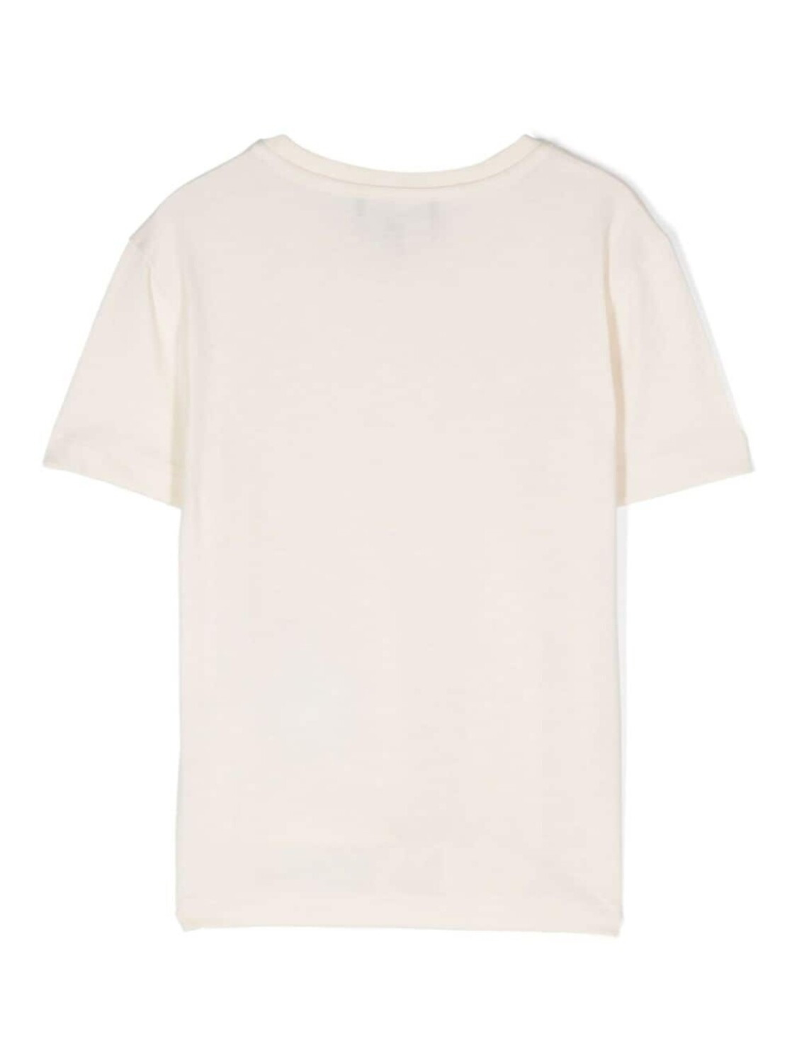 Футболка с логотипом из кристаллов Emporio Armani Kids, бежевый — фото 2