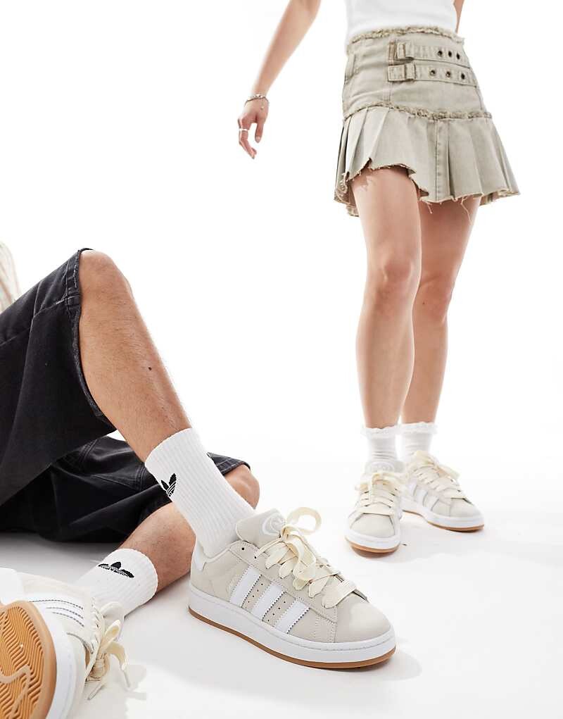 Белоснежные кроссовки adidas Originals Campus 00s