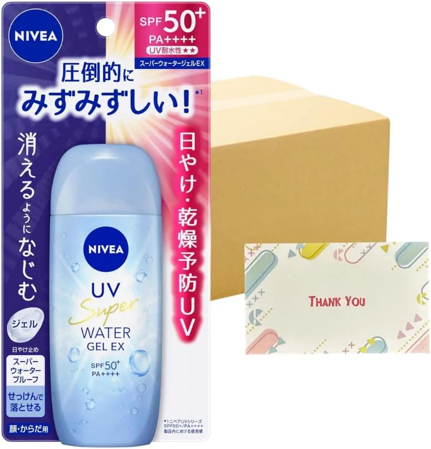 Солнцезащитный гель Niva UV Water Gel EX SPF50+ PA++++ 80 г, набор 24 шт Kunutonn
