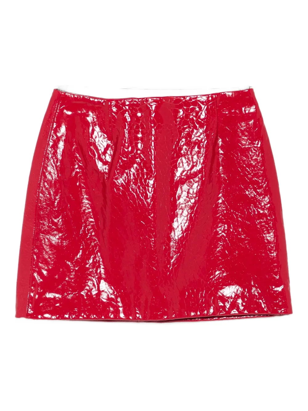 

Кожаная юбка мини Cassell, красный