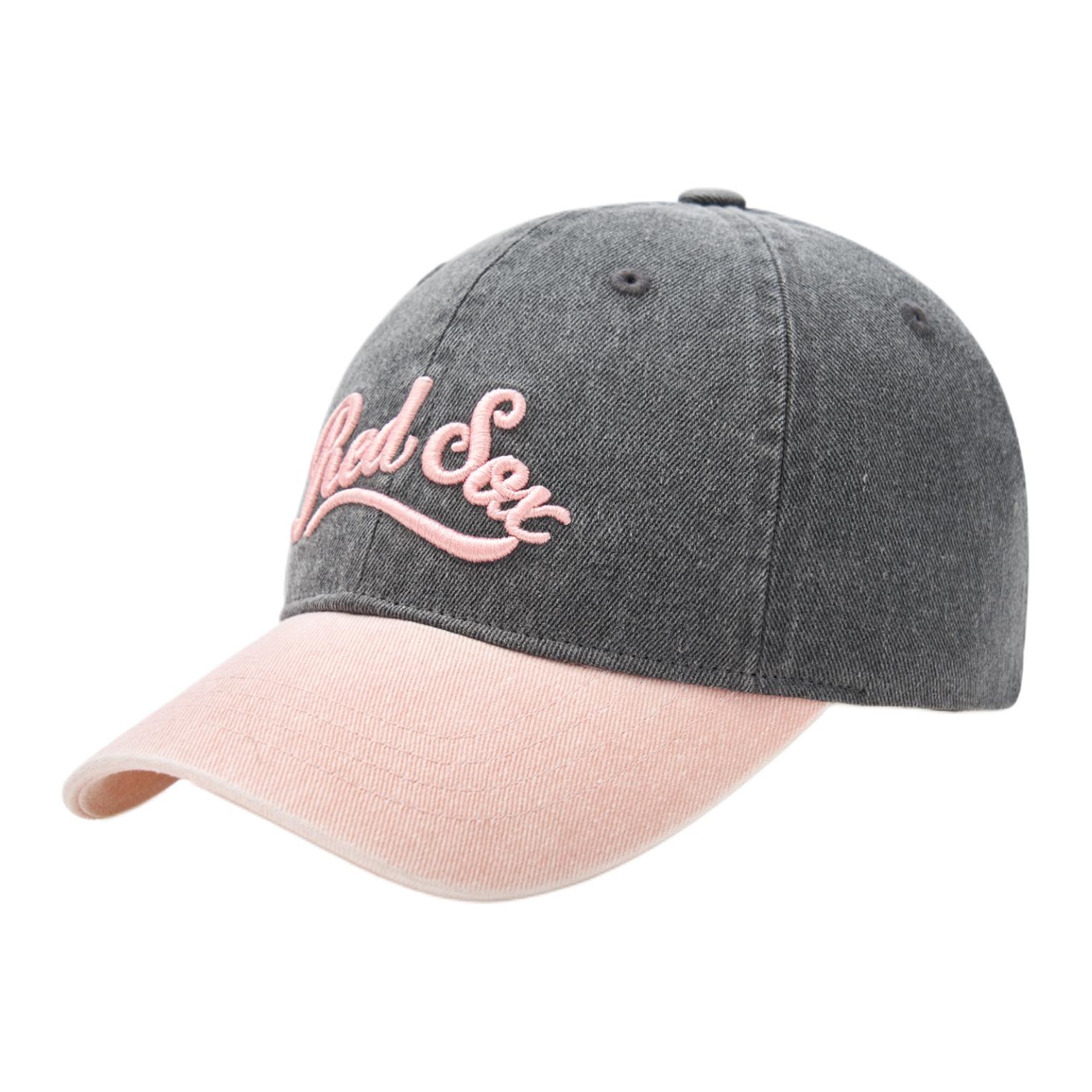 

MLB Хлопковая бейсболка детская серая с розовым, Gray/Pink
