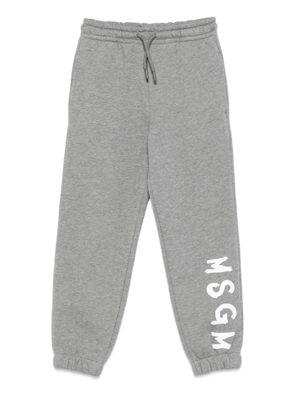 

Спортивные брюки с кулиской и логотипом MSGM Kids, серый