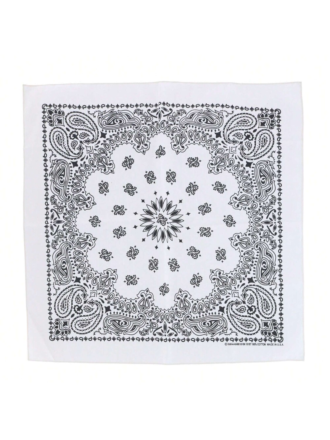 

Бандана хлопковая CTM с современным принтом, естественный